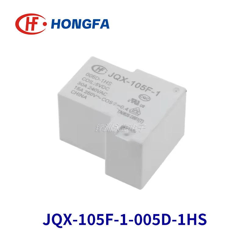 1Pcs New Original HF/ JQX 105F -1 -005D 012D 024D -1HS 30A 240VAV 4PIN DC5V 12V 24V Relays HF105F-1-005D-1HS JQX-105F-1-220A-1HS