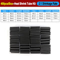 2:1/ 3:1/4:1 Heat Shrink Tube Set 73~900pcs Shrinkage Tubing Kit Cable Repair Protecter Wire Insulation Thermoresistant Sleeving