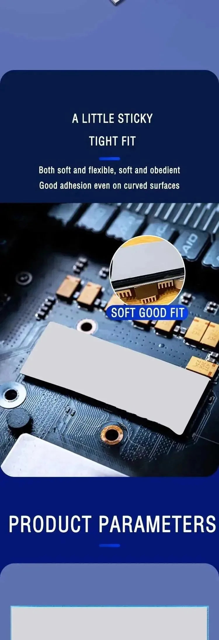 LDPCJ Thermal Pad CPU/GPU Graphics Card Motherboard high-performance Pad Heat Dissipation Silicone Pad Multi-Size