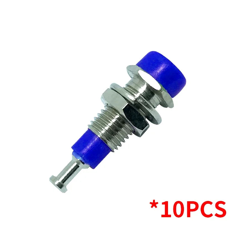 10/50/100PCS 2mm Banana Female Socket with Insulated Copper Terminal – Ideal for Panel Testing and Speaker Connections