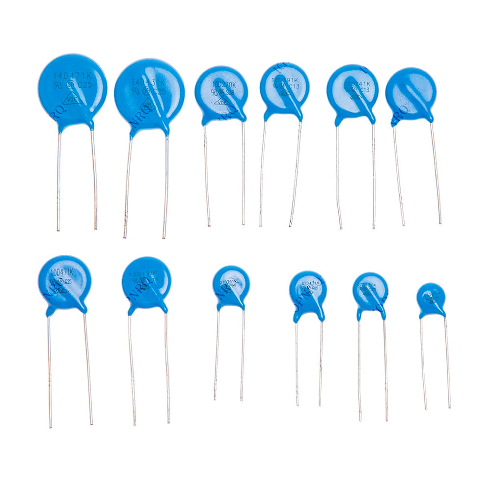 100PCS=12value*10PCS Varistor Resistor Assorted kit 5D471K 7D471K 7D431K 7D391K 10D471K 10D431K 10D391K 14D471K 14D431K 10D241K