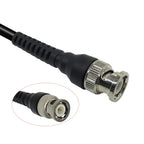 P1011 Digital Oscilloscope BNC Probe Test Leads 50 ohm Coaxial Q9 Male Plug to Dual Alligator Crocodile Clip Test Line Cable