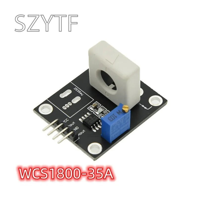 WCS1700/1800/1600 Hall Current Sensor Adjustable 35A/70A/100A Short Circuit Overcurrent Protection Module