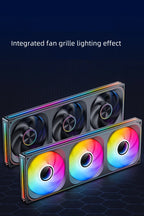 Jonsbo ZA-420/140 Computer Case Fan DIY Exchange 2 Sets Fan Blades  5V ARGB 140mm PWM Reverse Combination Cooling Fan