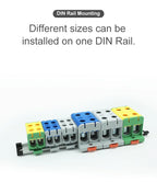 Aluminum Distribution Block Din Rail Mounting WKL 50/95/150/240 mm² Cable Power Connector Terminal Block Box