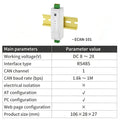 ECAN-101 ECAN-401 CAN Protocol Converter CAN to RS485 ECAN Series Modbus TCP UDP