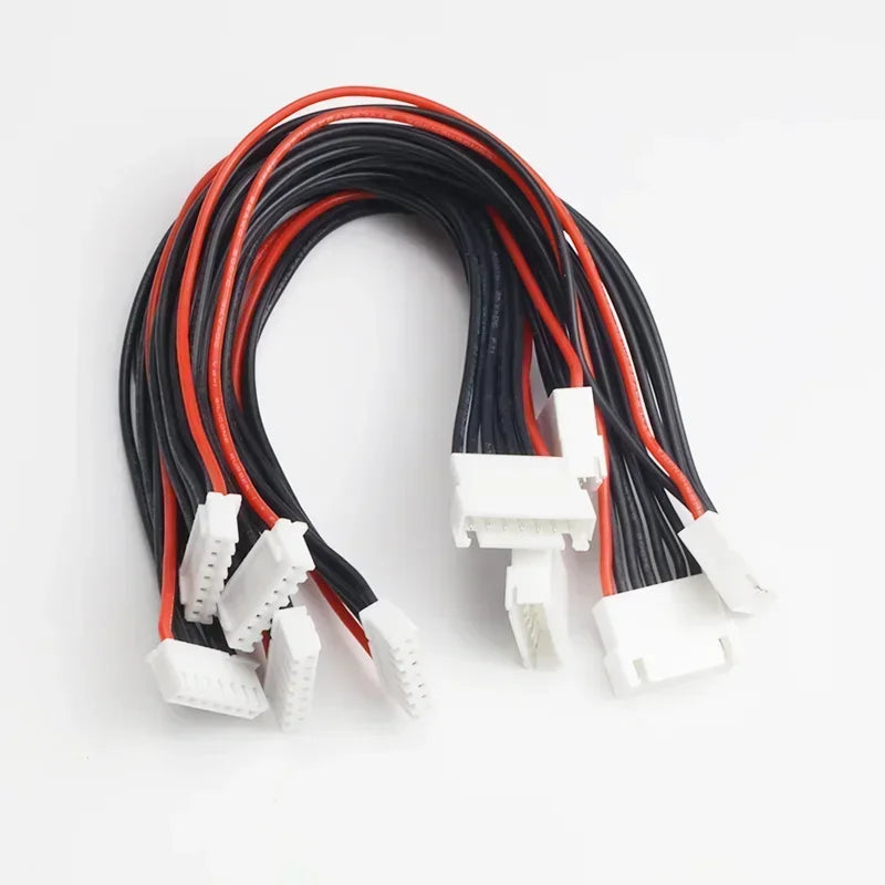 10pcs JST-XH 1S 2S 3S 4S 5S 6S 7S 8S 30cm 22AWG Lipo Balance Wire Extension Charged Cable Lead Cord for RC Lipo Battery charger