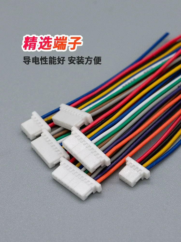 10PCS SH 1.0mm Wire Cable Connector DIY SH1.0 JST 2/3/4/5/6/7/8/9/10/11/12Pin Electronic Line Double Connect Terminal Plug 28AWG