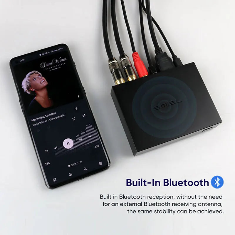 SMSL PS100 Multifunctional Audio Converter HDMI ARC ES9023 DAC Chip Audio Converter High Peformance Power For Home Car Music