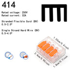 10/20/30/50Pcs Multi Port Orange Universal Quick PlugIn Terminals Connectors Wire Connector Terminals