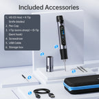 FNIRSI HS-03 Wireless Soldering Iron 10W Rechargeable Portable Soldering Iron 100-450℃ Adjustable Professional Soldering Kit