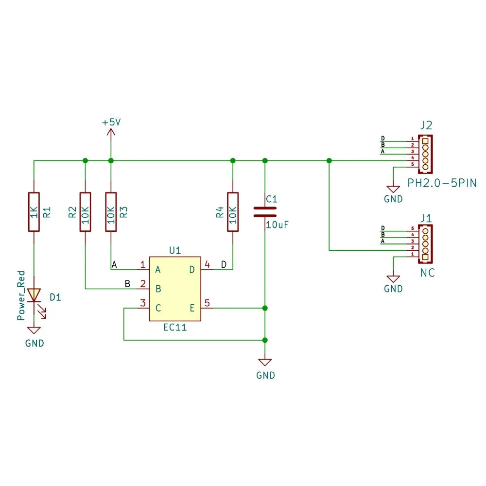 Rotary Encoder Module Quadrature Output with Push Button 3~5V for Arduino/ESP32/micro:bit