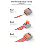 10/50/100PCS Push-in Electrical Wire Terminal Block Connector Fast Universal Lever Wire C Docking Electrical Connection 32A 250V