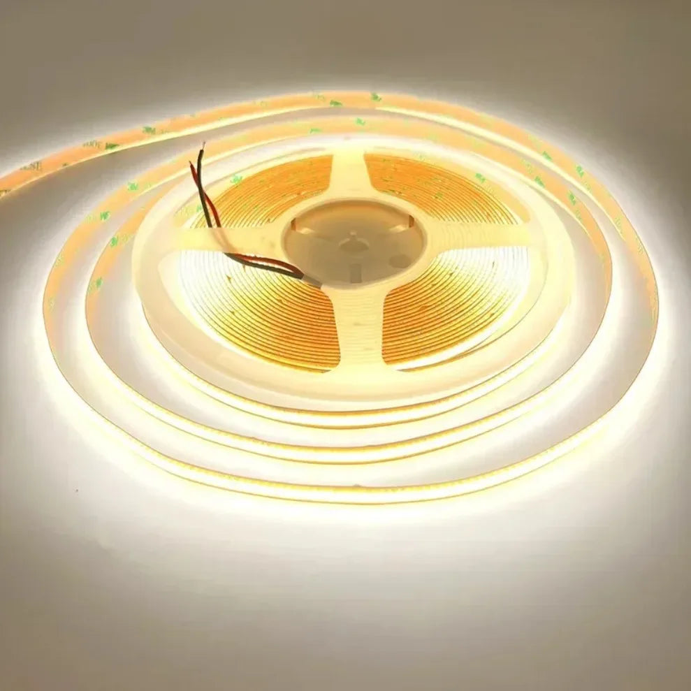 DC 12V/24V 8MM COB LED Strip Free Cut Cuttable 400LEDs/M 528LEDs/M High Density Flexible Tape Home Decoration Lighting 0.5M-10M