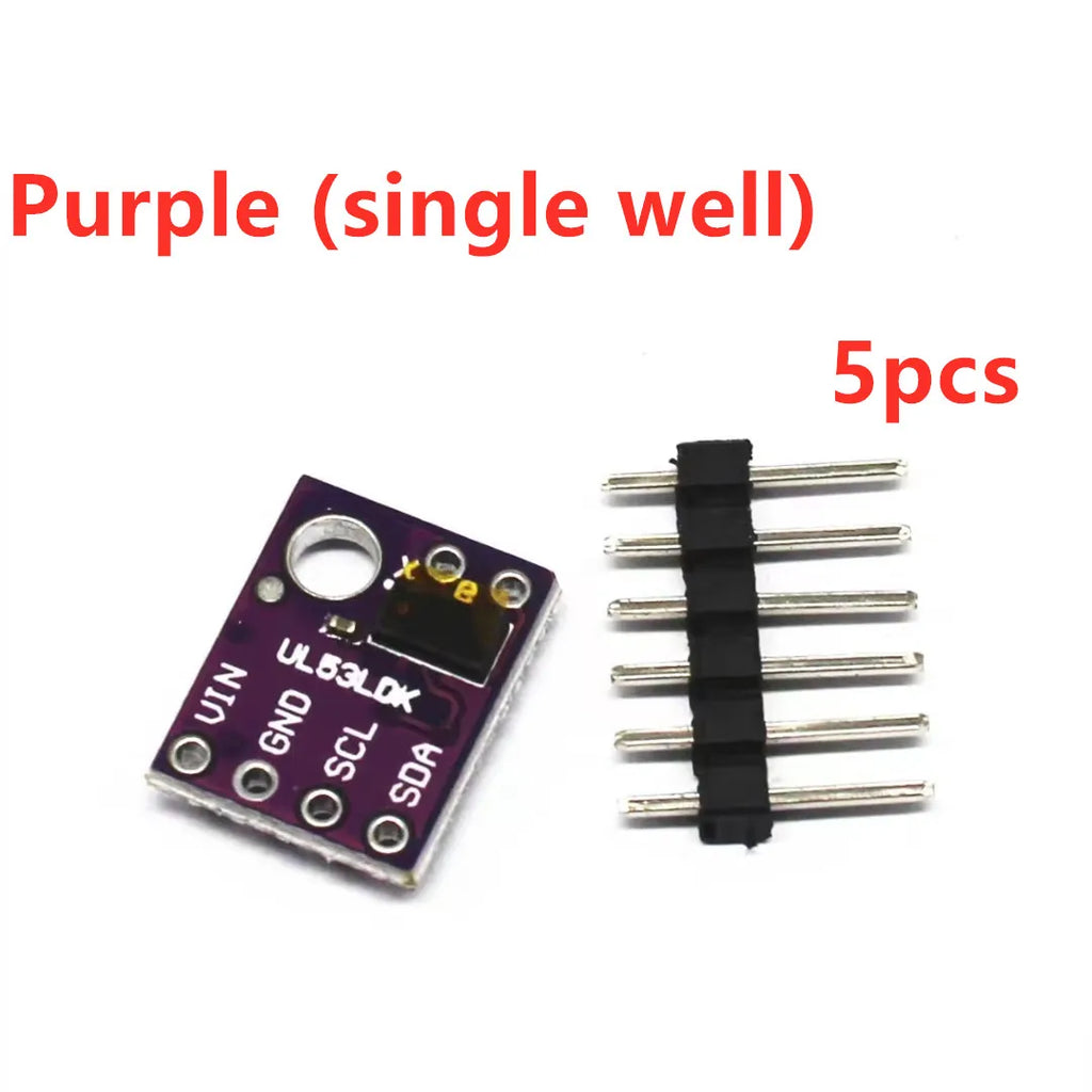5-10pcs VL53L0X Time-of-Flight (ToF) Laser Ranging Sensor Breakout 940nm GY-530 GY-VL53L0XV2 Laser Distance Module I2C IIC