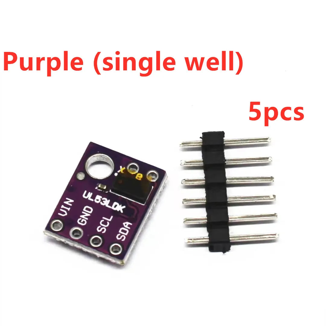 5-10pcs VL53L0X Time-of-Flight (ToF) Laser Ranging Sensor Breakout 940nm GY-530 GY-VL53L0XV2 Laser Distance Module I2C IIC