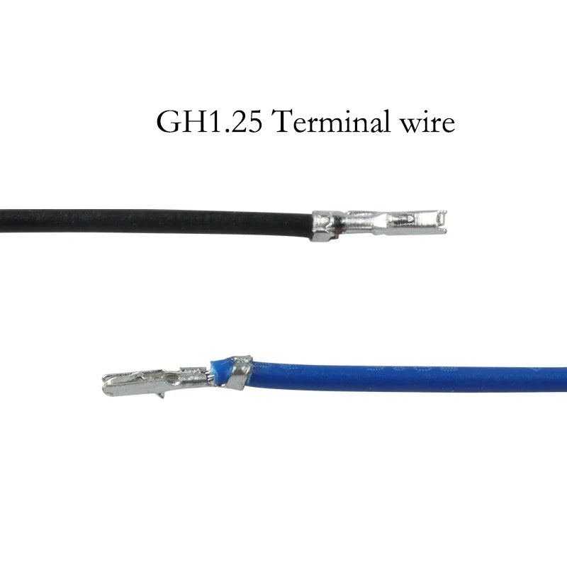 100pcs SH1.0 MX1.25 GH1.25 PH2.0 XH2.54 Soft Silicon High Temp Resist Terminal Wire Cable 10/20cm Single Double Terminal Crimped