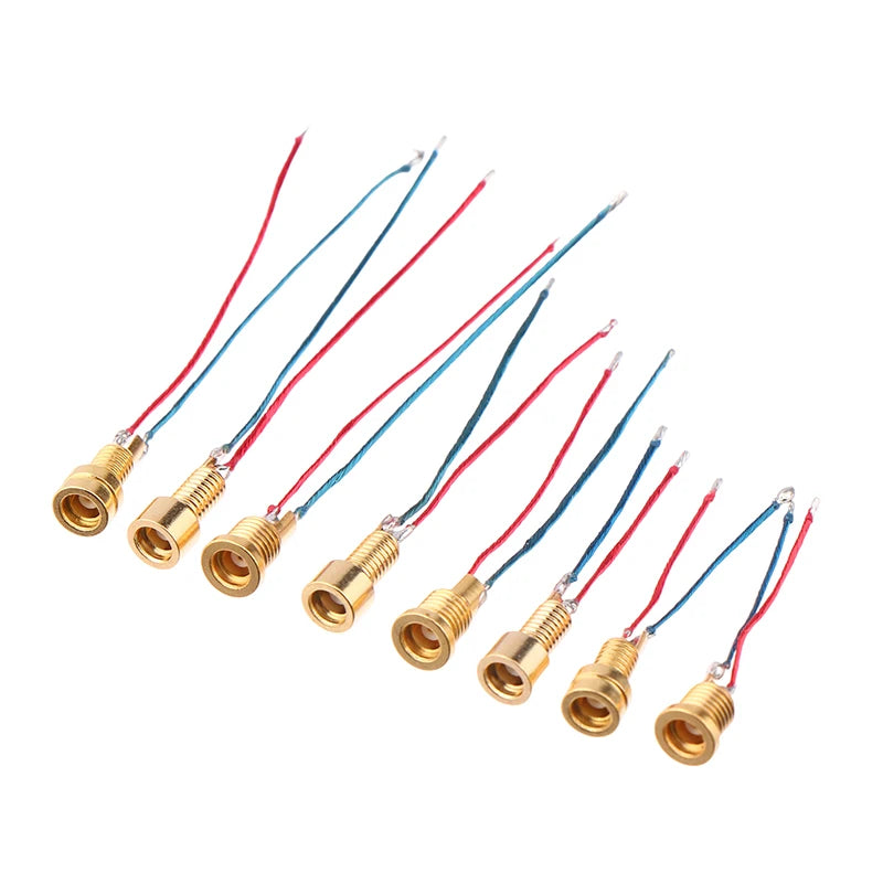 Universal MMCX Female Socket, Pure Copper Gold-Plated Connector with Soldering Wires and Built-in Threaded Nut Holder