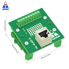 RJ45 Horizontal and Vertical Female Breakout Board RJ-45 Splitter RJ45 Adapter Din Rail Mounting