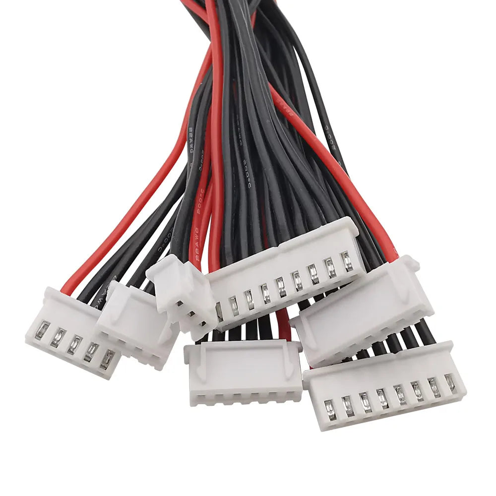 5Pcs XH 2.54mm JST Male to Female Connector 2S 3S 4S 5S 6S 7S 8S Lipo Balance Wire Extension Charged Cable Lead Cord