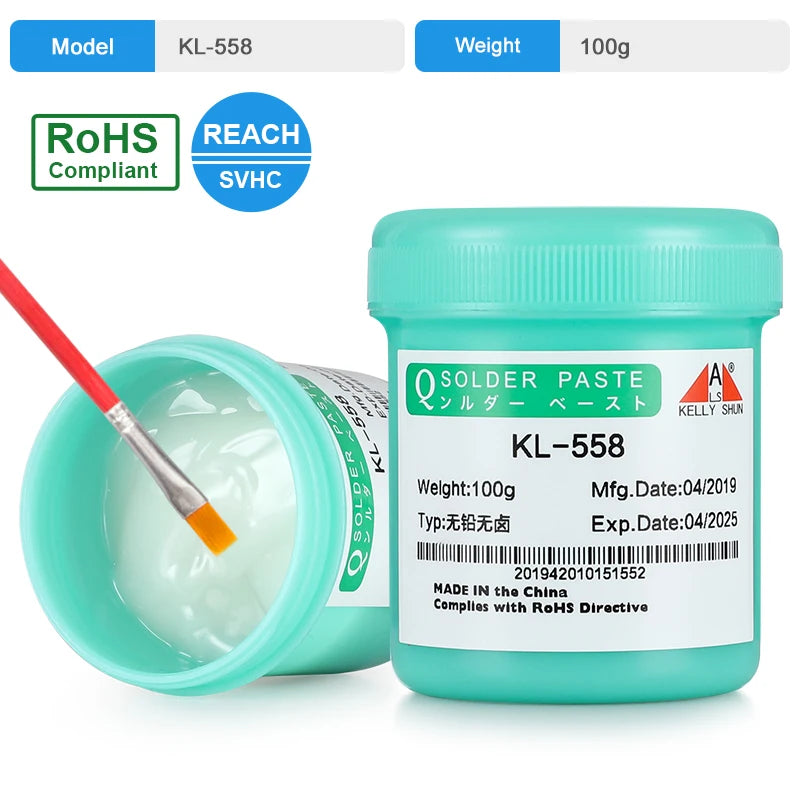 100% Original 100G Soldering Flux for Welding SMD Desoldering BGA Soldering Paste Flux, No-Clean Soldering Pcb Repair Welding