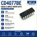 (10 pcs) CD4077BE DIP-14 CD4077 XNOR Gate Quad 2-Input CMOS 3V-18V