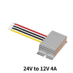 24V to 12V 1A-5A Buck Model Converter 60W Waterproof DC Step Down Model Power Converter Buck Voltage Regulator for Cars