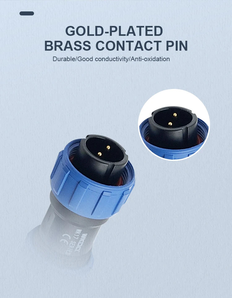 SP11 Tin Soldering Waterproof Connector IP68 Male Plug&Female Socket Rear-nut Docking Panel Mount 2/3/4/5 Pin Cable Wire Connect