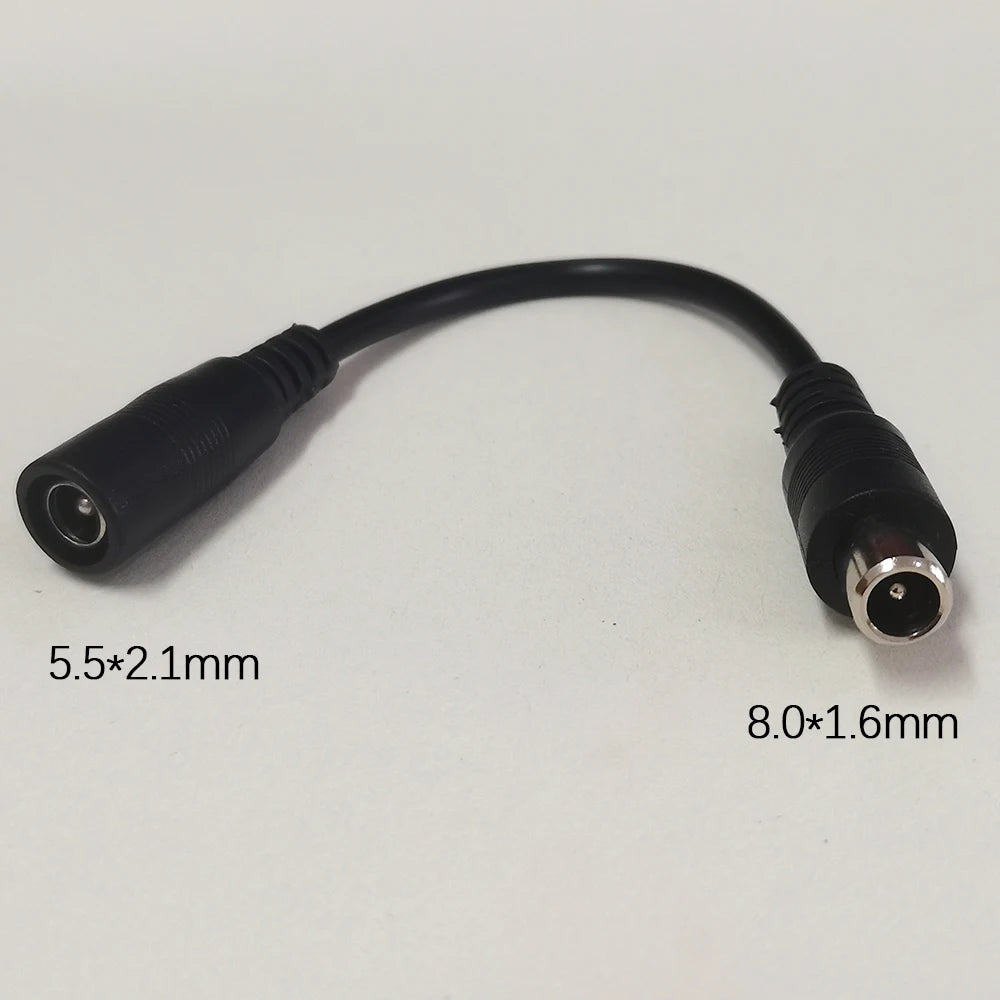 1PC DC Adapter Converter Plug 5.5mm*2.1mm Female to XLR 3Pin 5.5*2.5MM 8.0x1.6MM RCA M12 M16 IEC C13 Power Adapter Connector