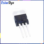 10PCS LM317T LM7805 TO-220 Linear Voltage Regulator Kit, 5V 12V Step Down Power Supply Stabilizer Module