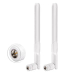 2 X 8dBi Dual Band 2.4GHz 5.8GHz Antenna RP-SMA Male + 2 X 15CM SMA Male to I-P-E-X-MHF4 Pigtail Cable for M.2 NGFF WiFi WLAN Ca