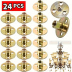 Iron Plate Nut Three-hole Flange Nuts M6 M8 M10 Coupling Thread Furniture Fastener Lock Sofa Furniture Accessory Fastener T Nuts