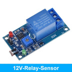 5V 12V Light Sensor Switch LDR Photoresistor Relay Module for Arduino - Light Detection Photosensitive Sensor Board