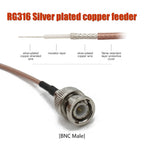 RG316 Q9 BNC Male To BNC Male Cable Coax Jumper Pigtail Cable Crimp Fast Delivery WiFi Antenna Extension Cable