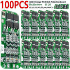 10-100pc 3S 20A Li-ion Lithium Battery 18650 Charger PCB BMS Protection Board For Drill Motor 12.6V Lipo Cell Module 59x20x4mm