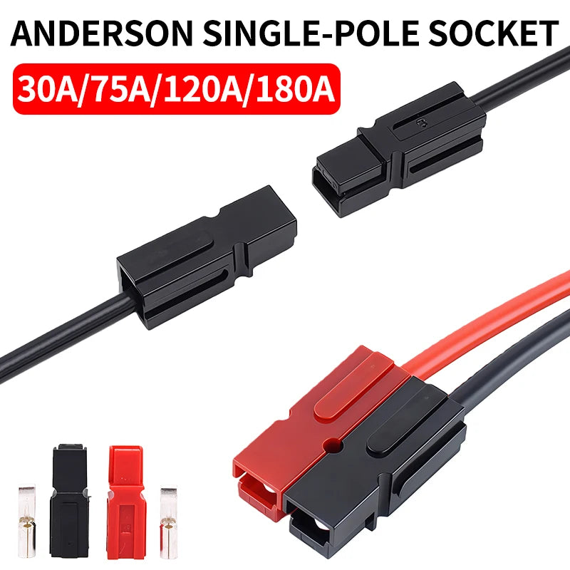 10/50/100/500 Pcs Plug -30A Amp 600V Power Marine Connector Pole For Powerpole Interlocking Plug Terminals