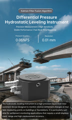 High Precision Differential Pressure Hydrostatic Leveling Sensor / Settlement Monitoring System / RS485 Output for Bridge & Buil