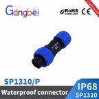 SP13 Waterproof Connector Male Plug & Female Socket Panel Mount Wire Cable Connector Aviation Plug IP68 2/3/4/5/6/7/9 Pin GBDQA