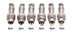 5 Sets GX12 Aviation Electrical Connector 2 3 4 5 6 7 Pin L88-93 Male Female Circular Air Socket Plug Panel Mount Wire Connector