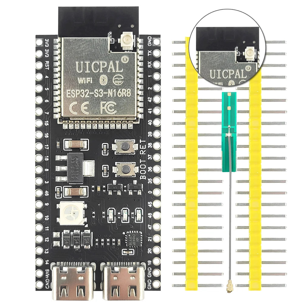 Extend Antenna ESP32-S3 Development Board 2.4G Wifi Module for Arduino IDF AI IOT DIY ESP32-S3 N16R8 CH343 Type-C ESP32S3