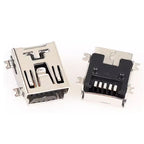 10PCS Mini USB SMT SMD DIP 5 Pin Female Mini Type B Socket Connector Plug Straight DIP Jack Tail Connector Plug-in MINI USB