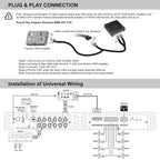 Sennuopu HIFI-K10 8-Channel Car Amplifier Integrated 10-Channel DSP Processor, HIFI Car Audio Sound Tuning Amplifier