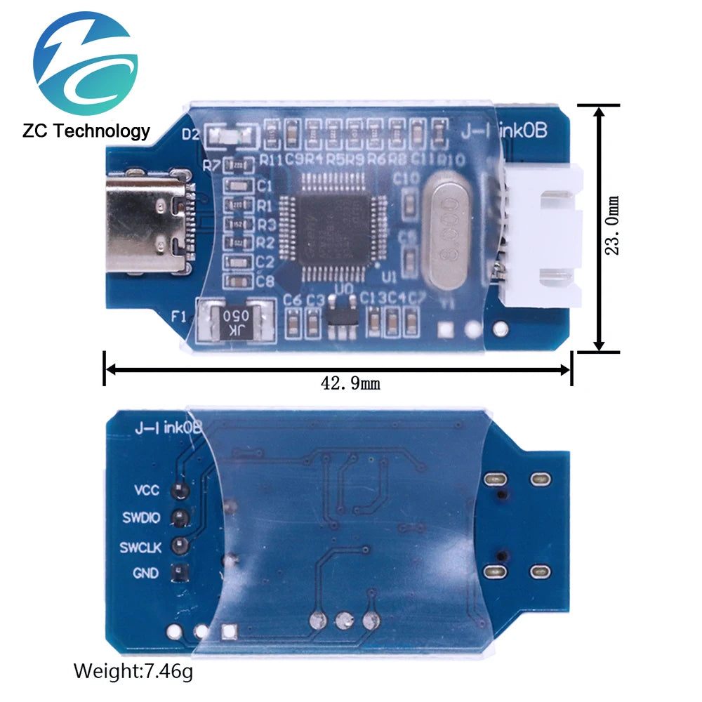 Compatible For j-link OB ARM simulation debugger SWD programmer STM32 download Jlink generation V8