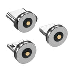 5PCS Magnetic Plug Connector Universal Round Magnetic Cable Type C Micro USB Magnet Replacement Parts for Mobile Phones