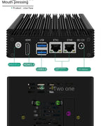 CPU Intel N3700 mini host 6W low power consumption X86-P1 soft routing quad core quad thread