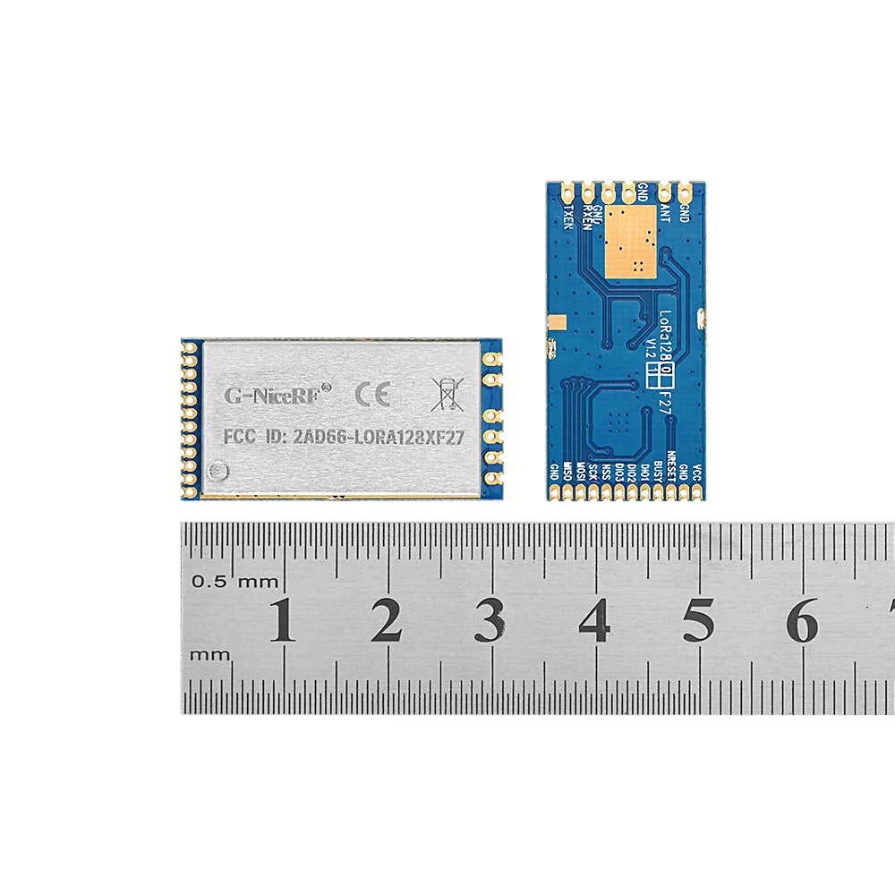 2pcs/lot FCC / CE Certified LoRa1280F27 - 500mW Long Range 2.4G LoRa Module SX1280 Chip 2.4GHz RF Wireless Transceiver