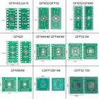 1Pce Pinboard QFN16/LGA16 QFN20 QFN44/48 QFN32/QFP32/QFN40 QFP32-64 QFN56/64 QFP32-100 LQFP128/144 Adapter Socket Adapte Plate