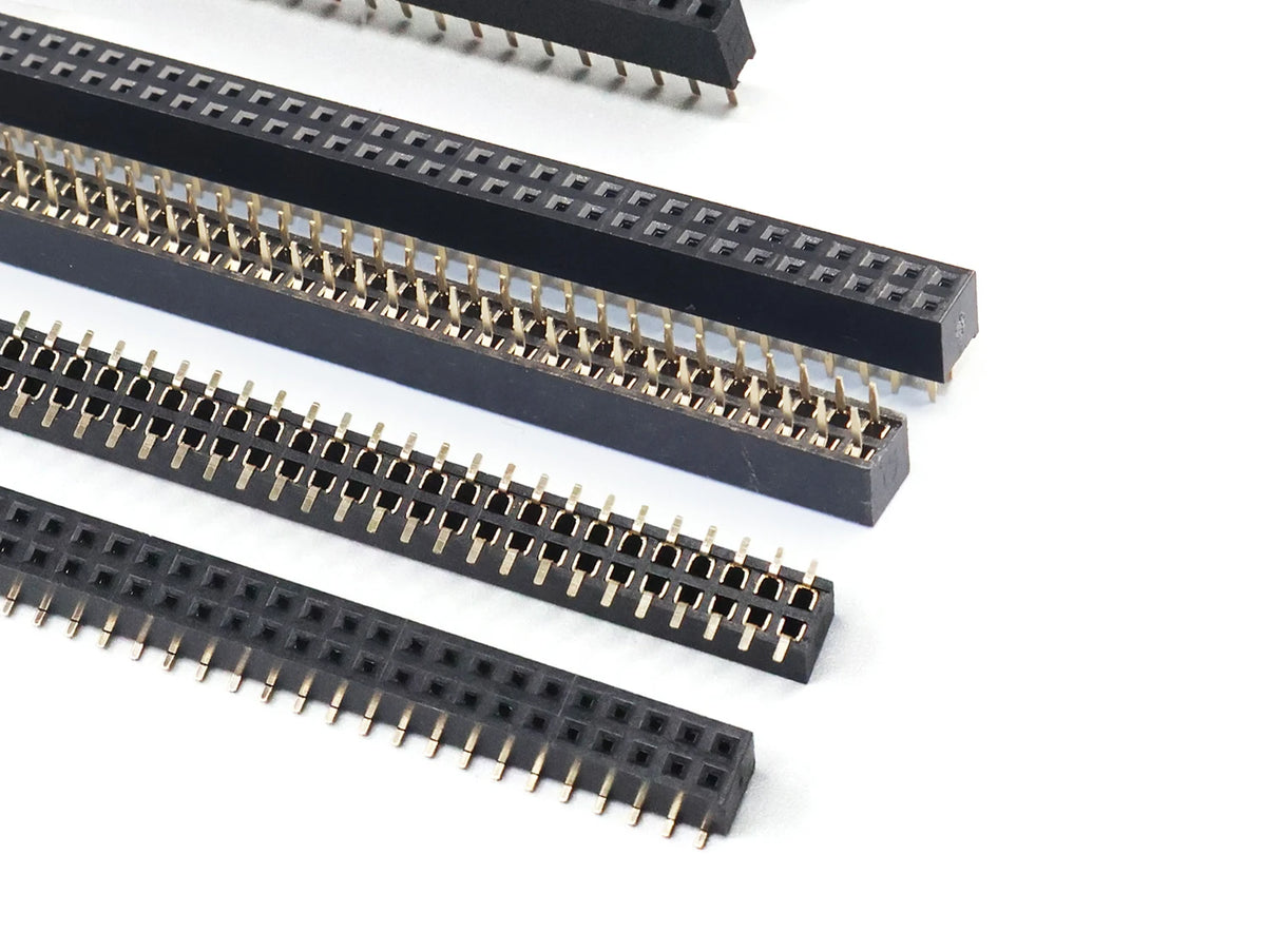 2.0mm SMD double row female header 2x2/3/4/5/6/7/8/10/20/40 pin header connector 2mm spacing bar, suitable for Arduino PCB