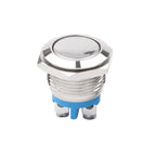 16mm Flat/High/Round Head Waterproof Momentary Reset Metal Push Button Switch Screw Terminal Car Engine Doorbell PC Power Switch