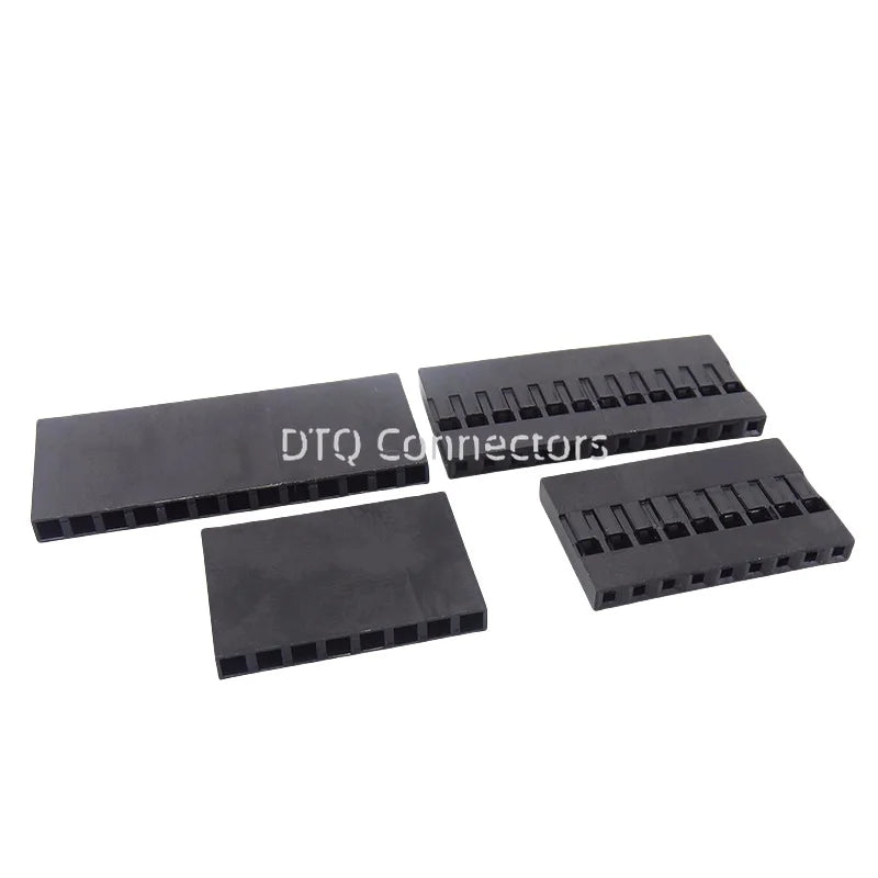 50pcs 2.54mm Dupont connector Male/Female Pin Way Cable Plug 2/3/4/5 Pin Electrical Pin Jumper Header Housing Wire Connector Kit